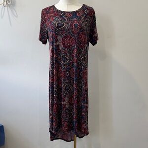 LuLaRoe Multicolor Paisley Hi-Lo Midi Dress